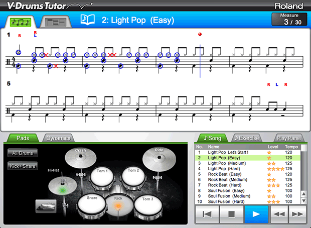 DT-1 V-Drums Tutor